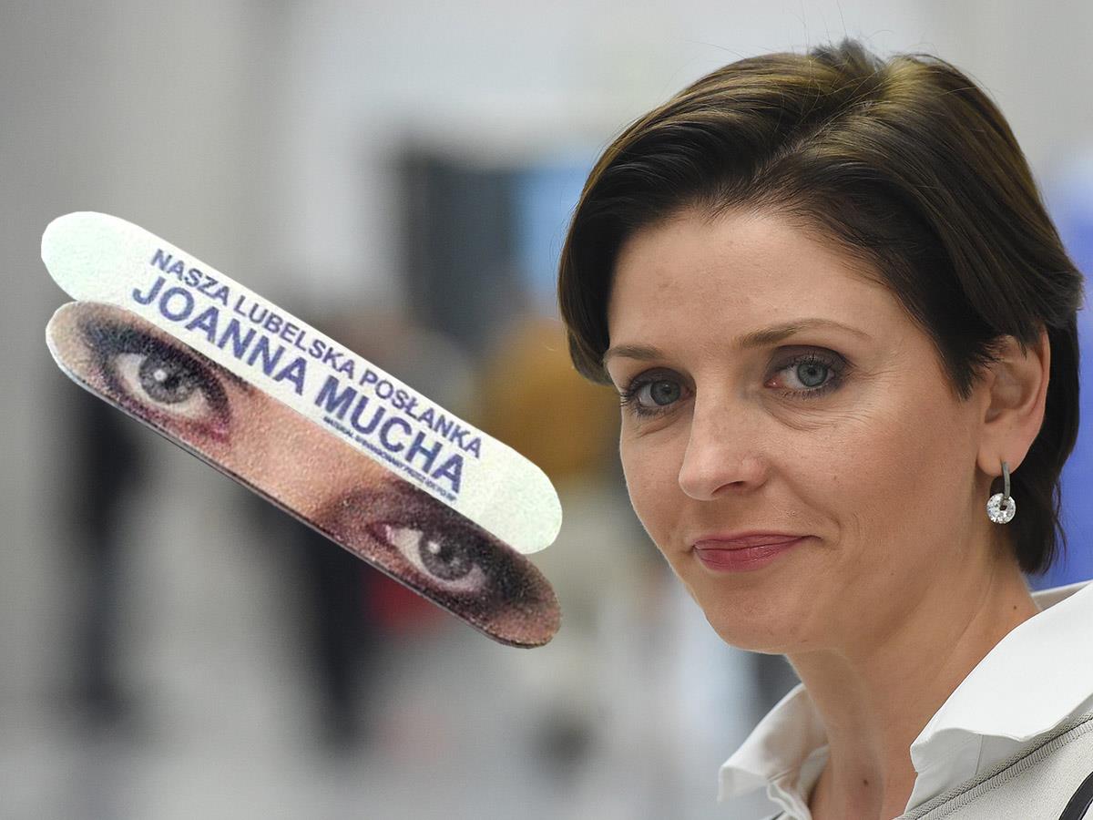Gadżety w kampanii wyborczej. Joanna Mucha rozdaje pilniczki Polska