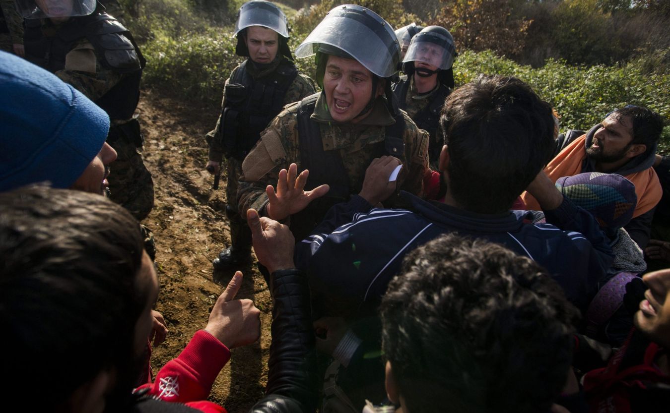 Zamieszki na granicy grecko - macedońskiej