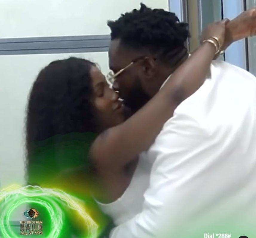 Mercy and Pere seal it off with a kiss on 'BBNaija All Stars'