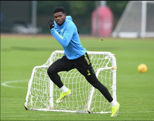 Thomas Partey resumes Arsenal training after injury setback