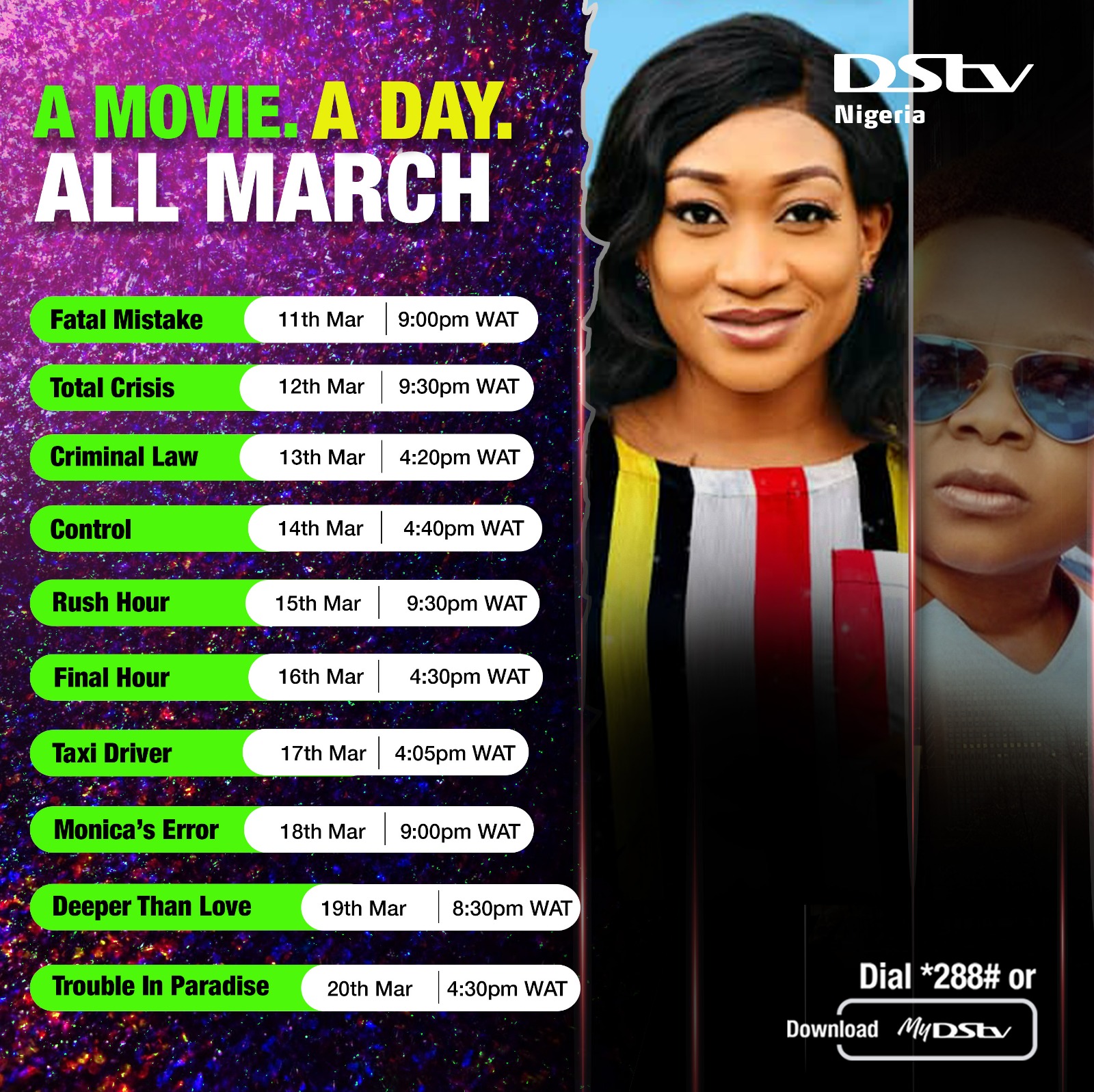 Watch out for exciting movies to premiere on Africa Magic this weekend