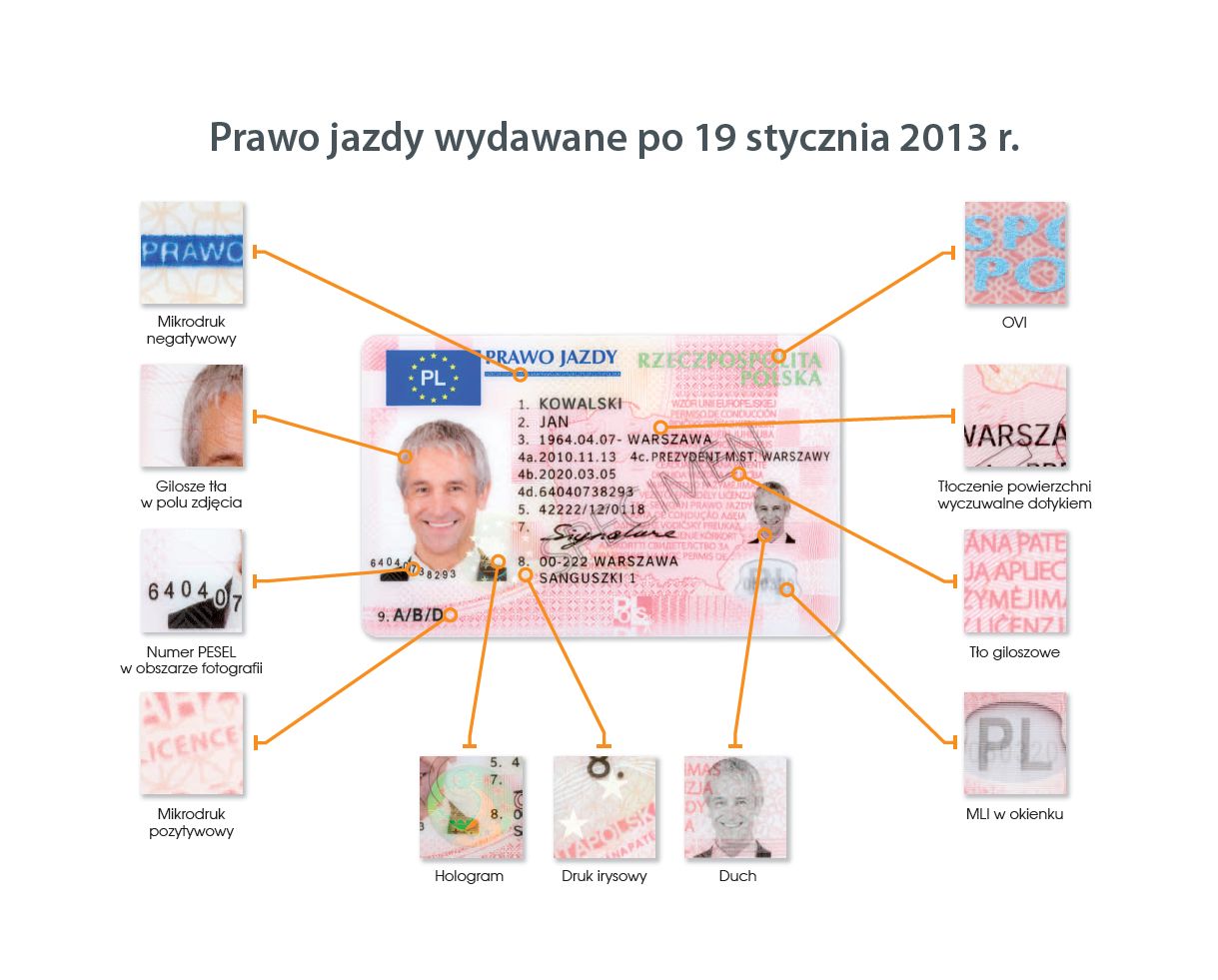 Польские права образец