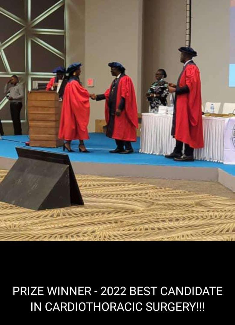 Ghana\'s first female heart Surgeon, Penelope Adinku wins West Africa\'s Best Candidate In Cardiothoracic Surgery