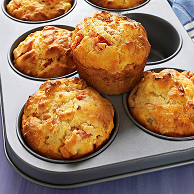 Sonkás-ananászos muffin