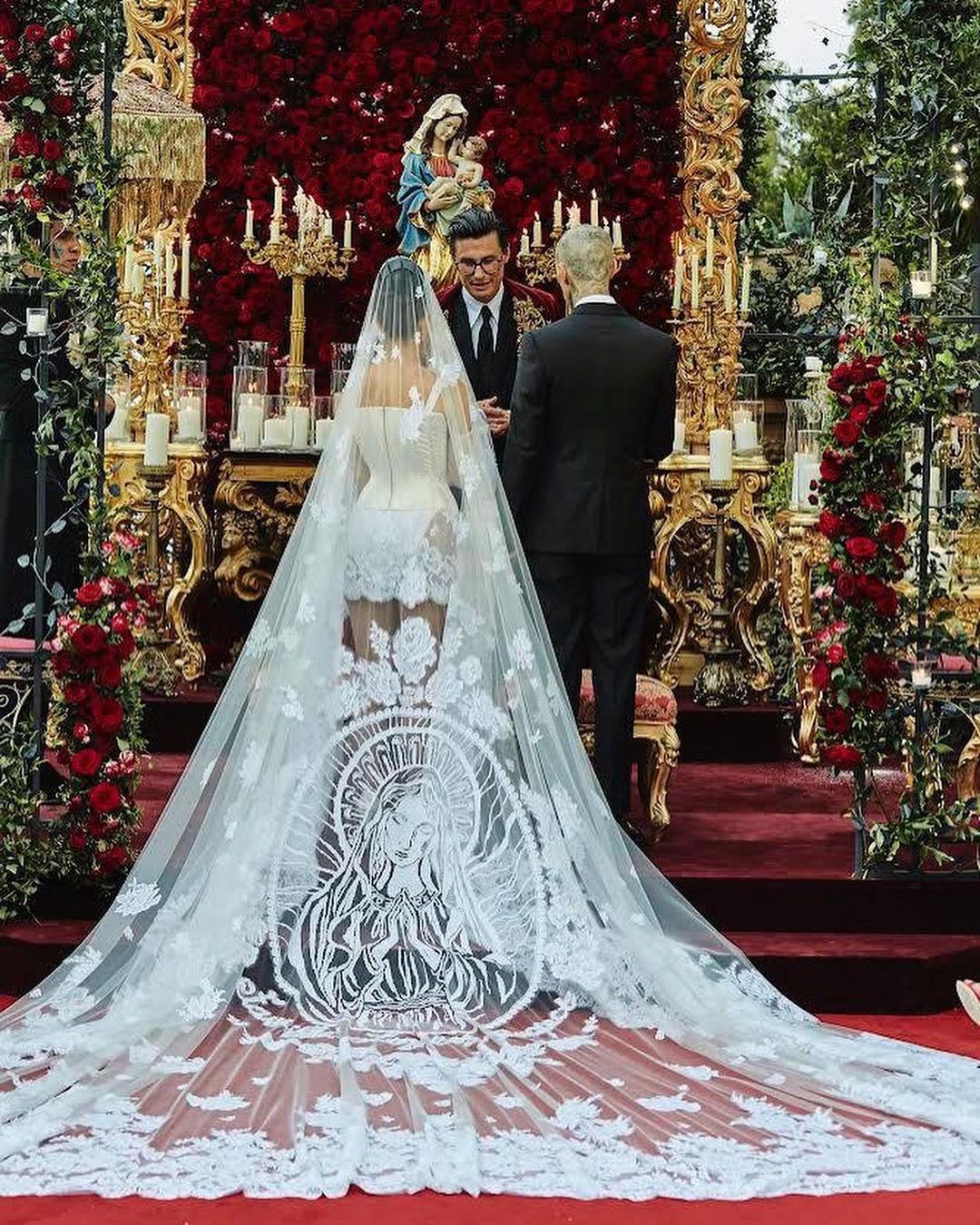 Photos from Kourtney Kardashian & Travis wedding in Italy (Photographer - Ellen von Unwerth) 