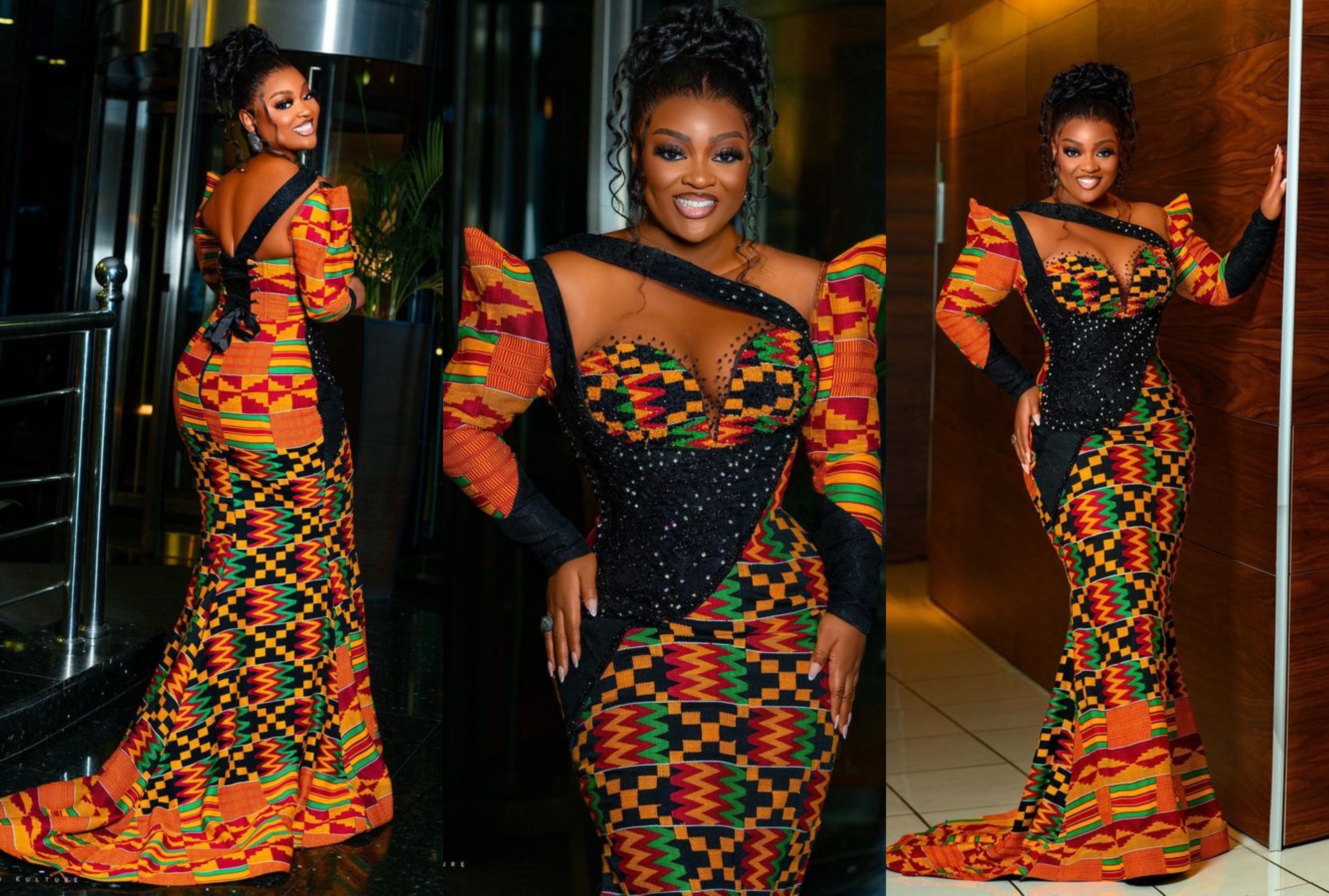 Jackie Appiah makes Ghana proud with her kente gown at AMVCA cultural day  2023 | Pulse Ghana