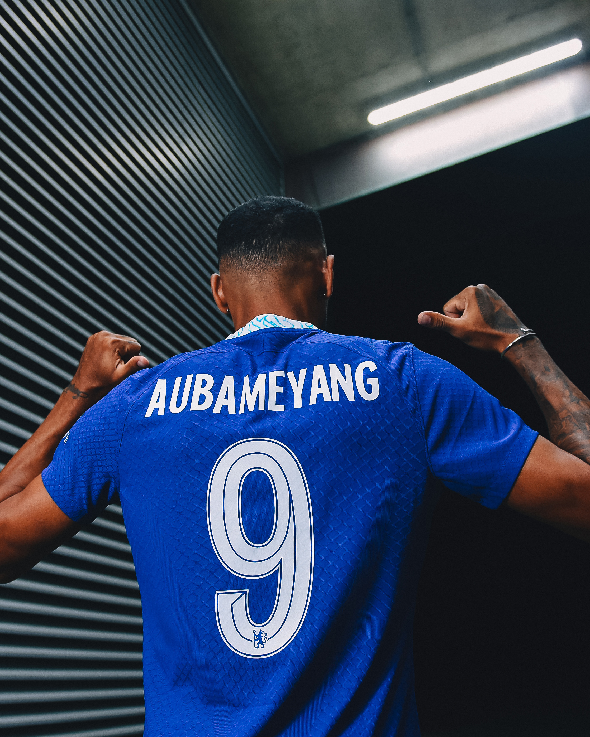 Aubameyang has been handed Chelsea's number 9 jersey