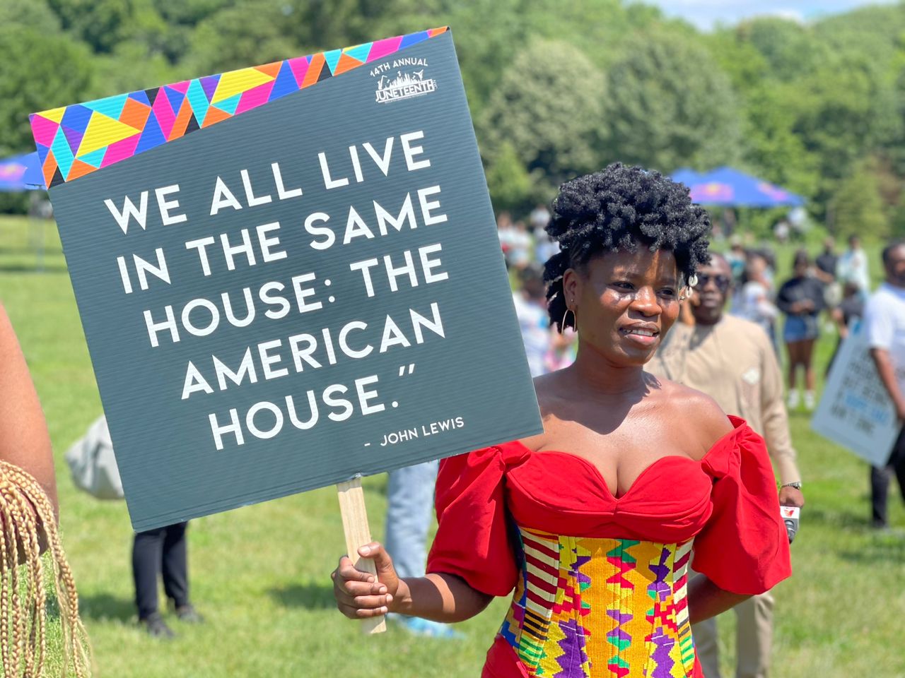 Ohemaa Woyeje addresses African Americans at 2023 Juneteenth celebration in the US