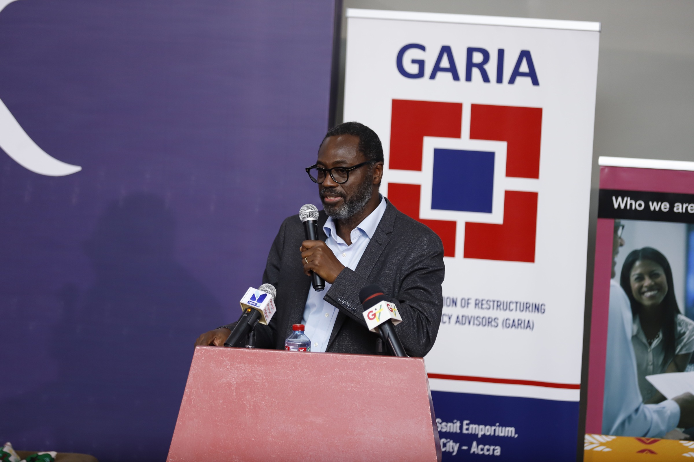 George Fosu, Chief Executive Officer of GARIA speaking at the opening of the seminar