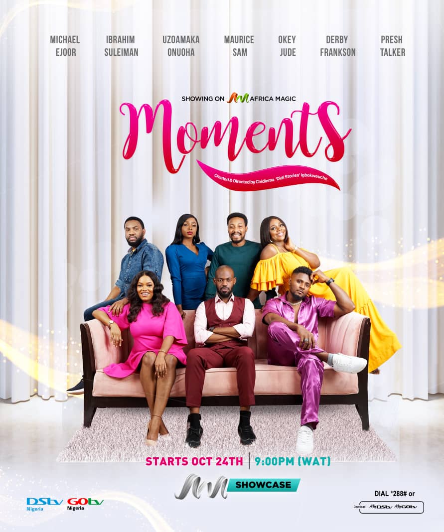 Africa Magic announces yet another intriguing drama series titled 'Moments'