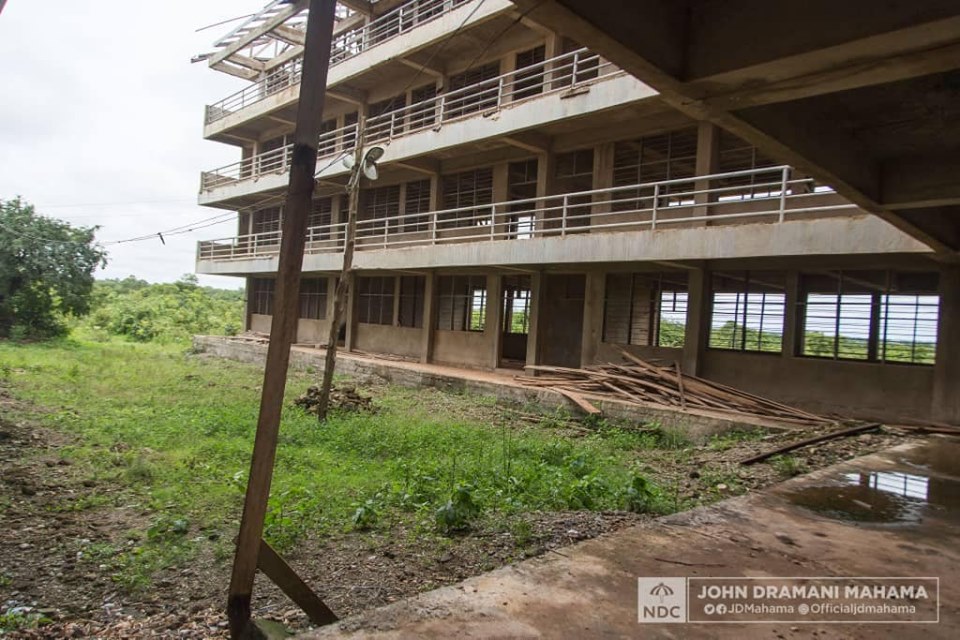 See photos of another abandoned Eblock as Mahama cries again Latest Ghanaian Political News