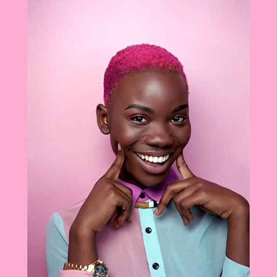 Gorgeous photos of black women rocking pink short hair | Pulselive Kenya