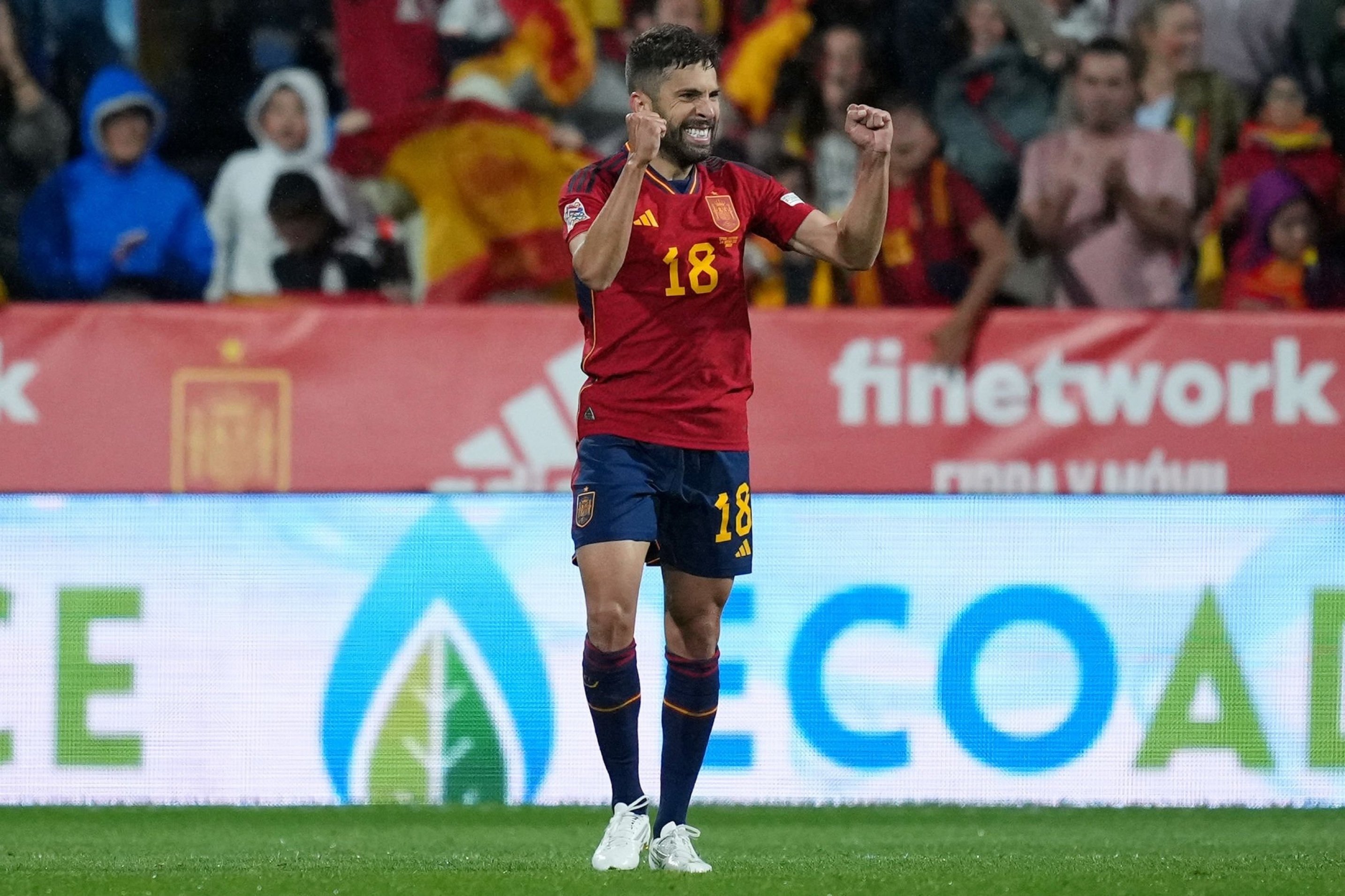 Jordi Alba equalized briefly for Spain before they conceded again