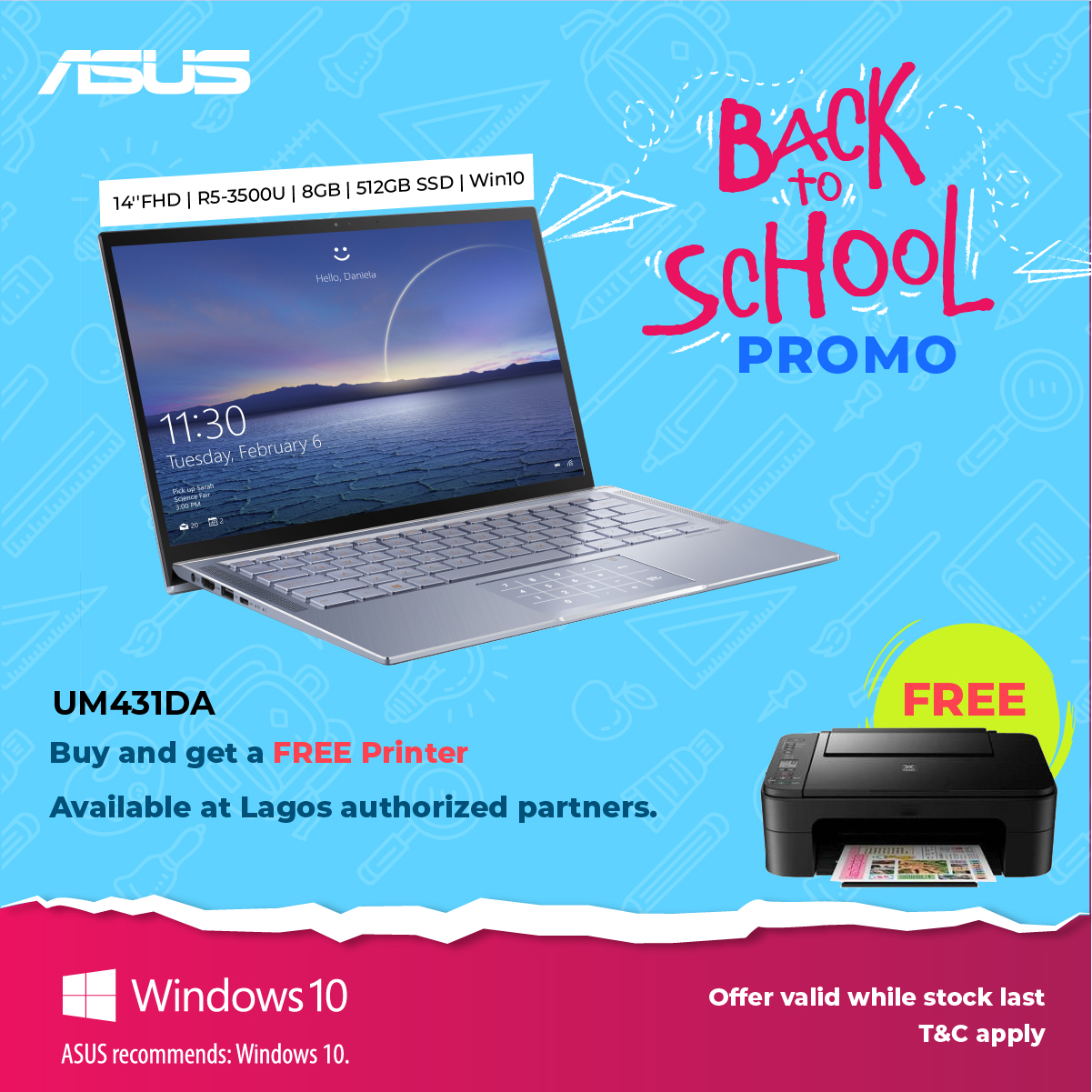 ASUS launches 2020 Back to School Promotion Free wireless printers