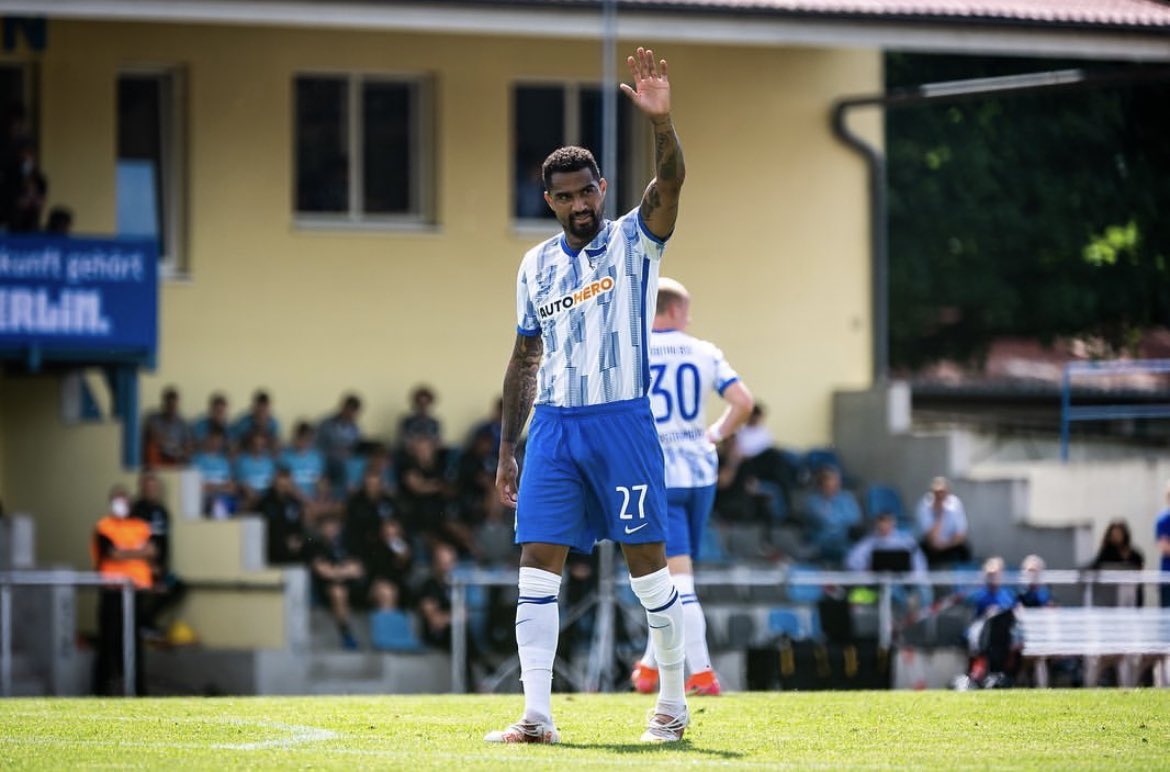 Kevin-Prince Boateng sheds tears as Hertha Berlin suffer relegation