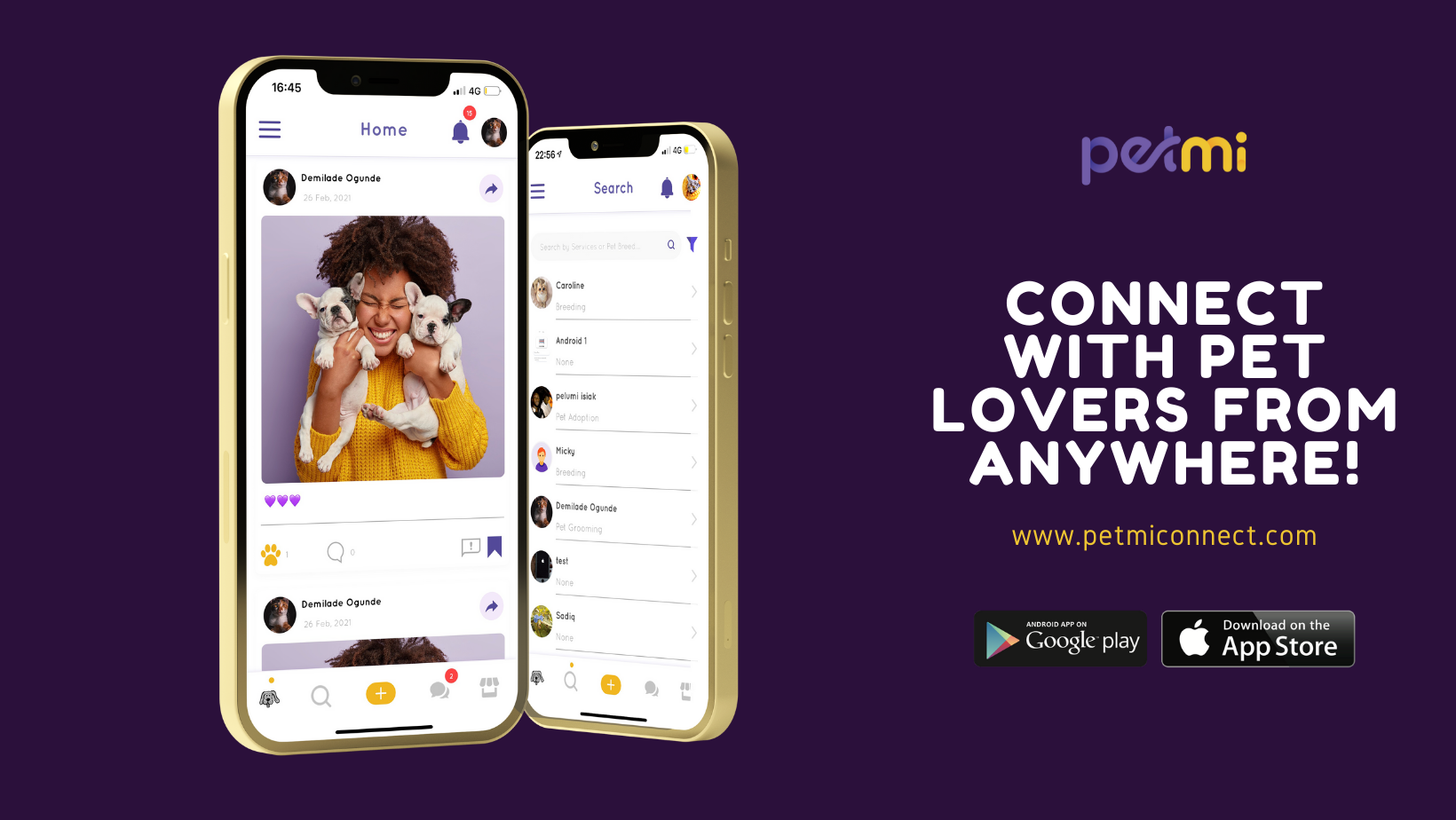 Pet community Woofline Pets rebrands as Petmi with exciting new app features