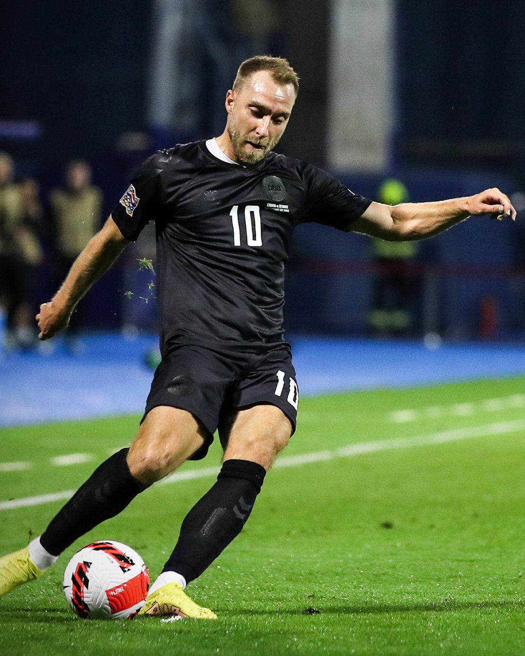 Eriksen sporting Denmark's new World Cup jersey