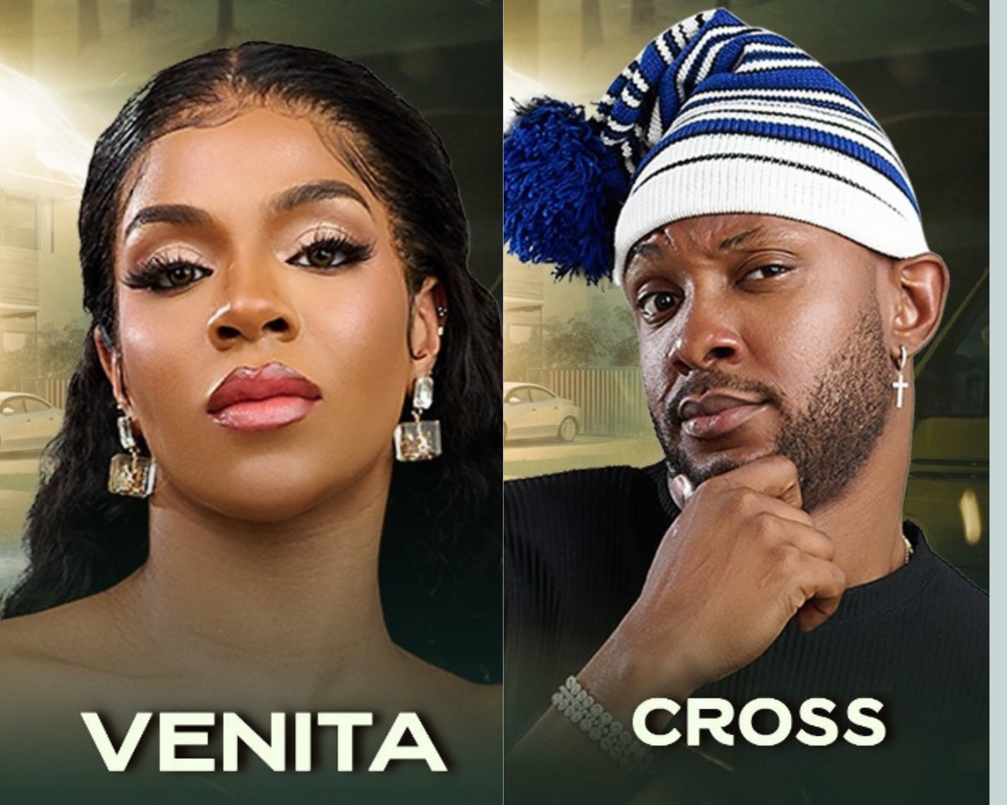 Cross and Venita go head-to-head over wager task on 'BBNaija All Stars'