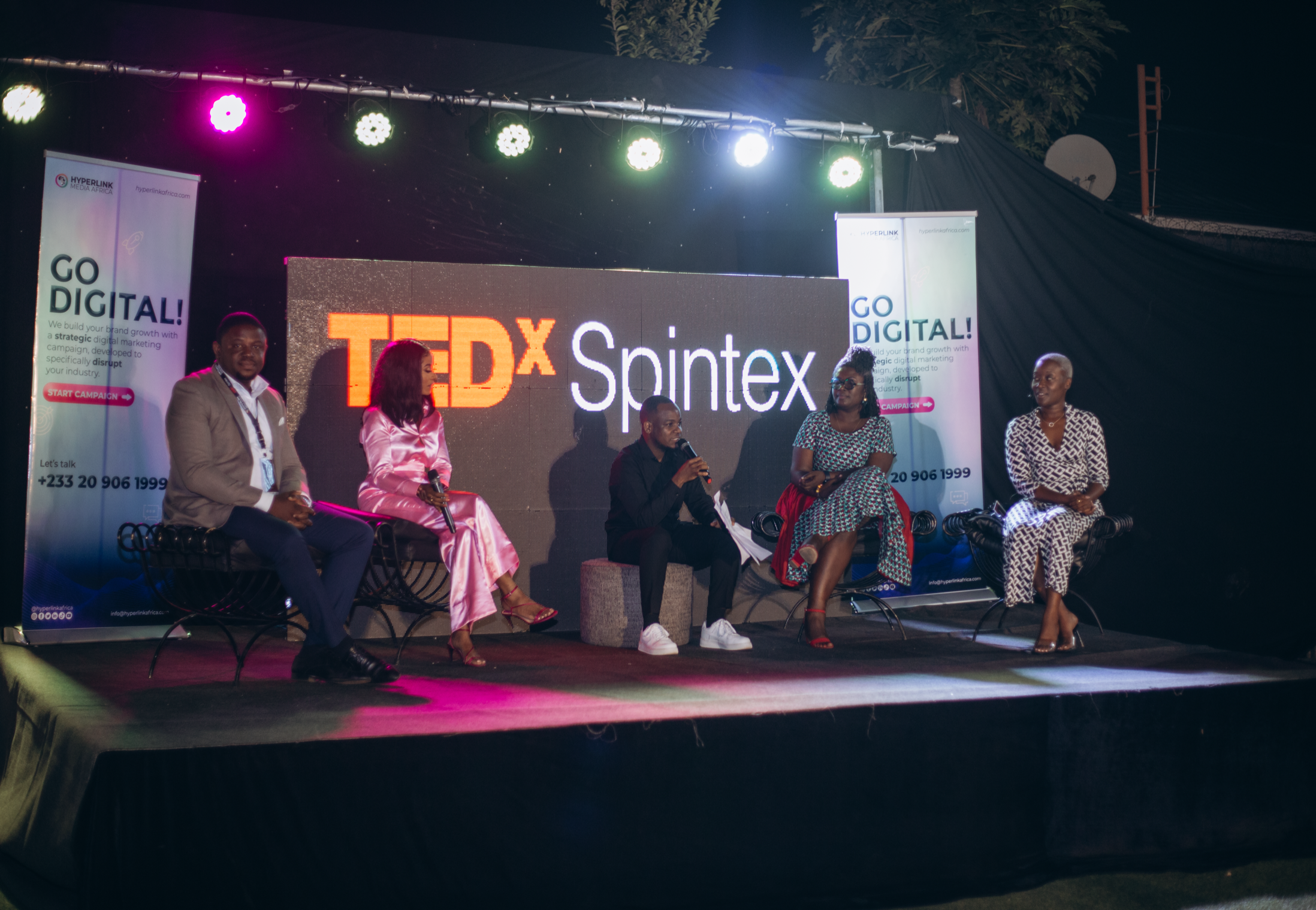 Dr Thomas Mensah, Dentaa Amoateng, Anne-Sophie, 9 mind-blowing speakers share ideas at TEDxSpintex hosted by Hyperlink Africa