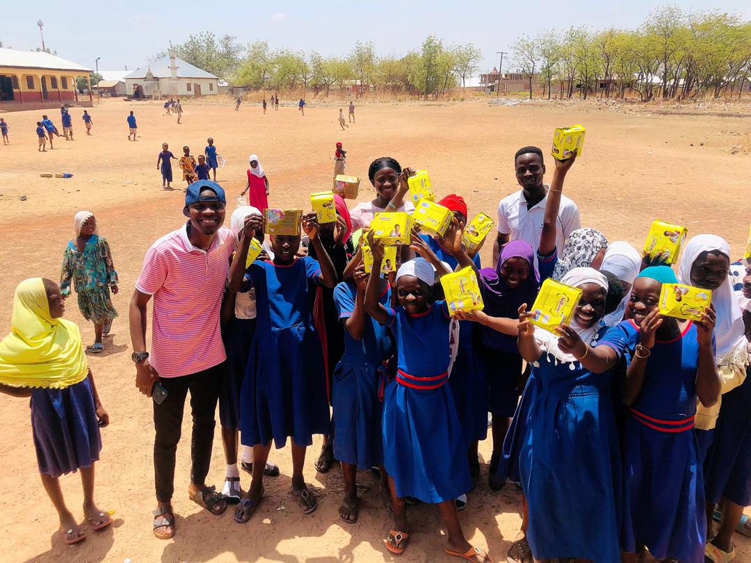 Menstrual Hygiene: UDS student donates sanitary pads to 2 schools in Tamale