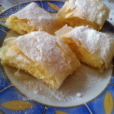 Túrós rétes réteslapból