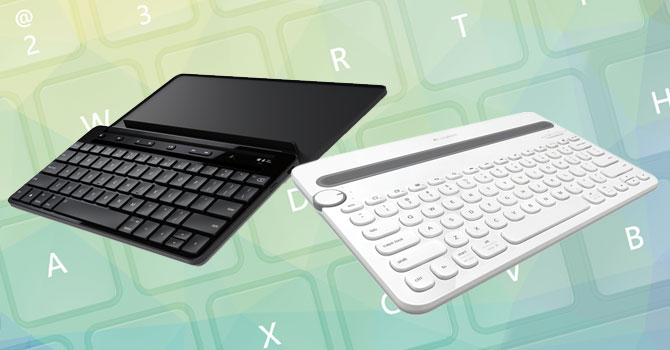 Logitech k480 vs Microsoft Universal Mobile Keyboard - porównianie  klawiatur Bluetooth