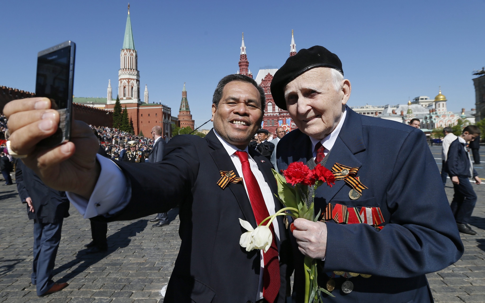 Dzień Zwycięstwa na Placu Czerwonym w Moskwie