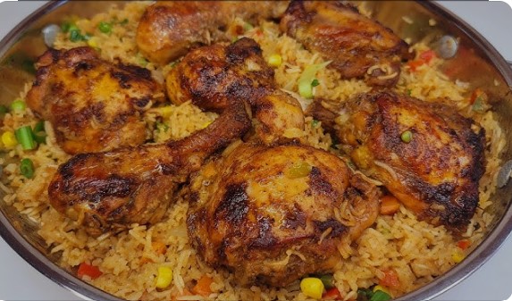 How to make baked chicken and rice