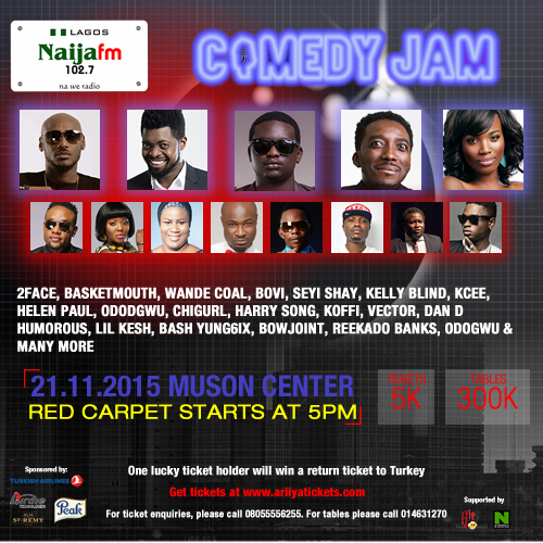 2face Kcee Wande Coal Basketmouth Bovi Seyi Shay Others Set To Storm Comedy Show Pulse Nigeria