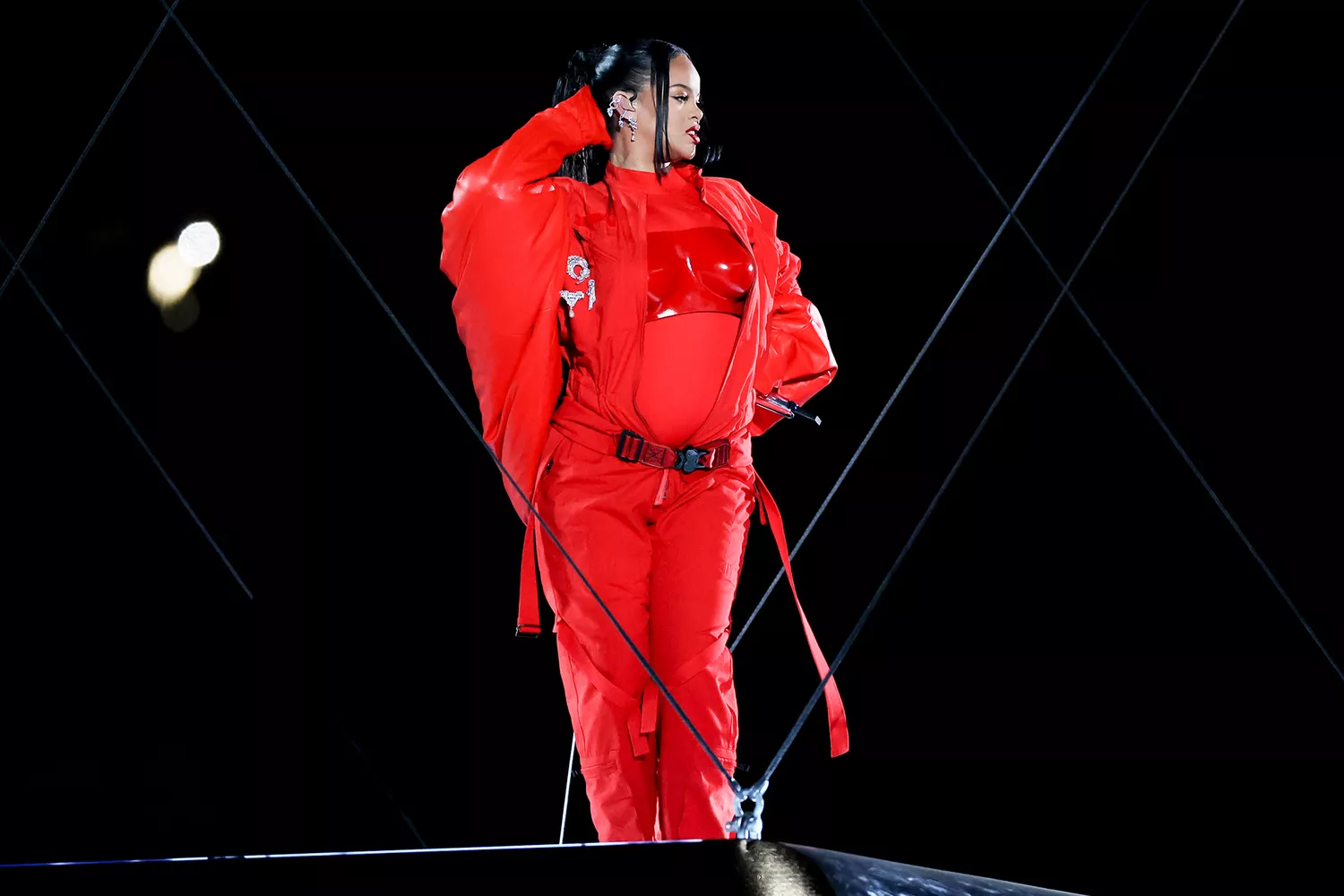 Rihanna Is Pregnant with Second Baby, Reveals Bump During Super Bowl 2023  Halftime Show