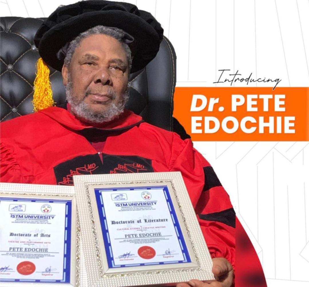 Pete Edochie is now a Doctor of Arts and Literature!