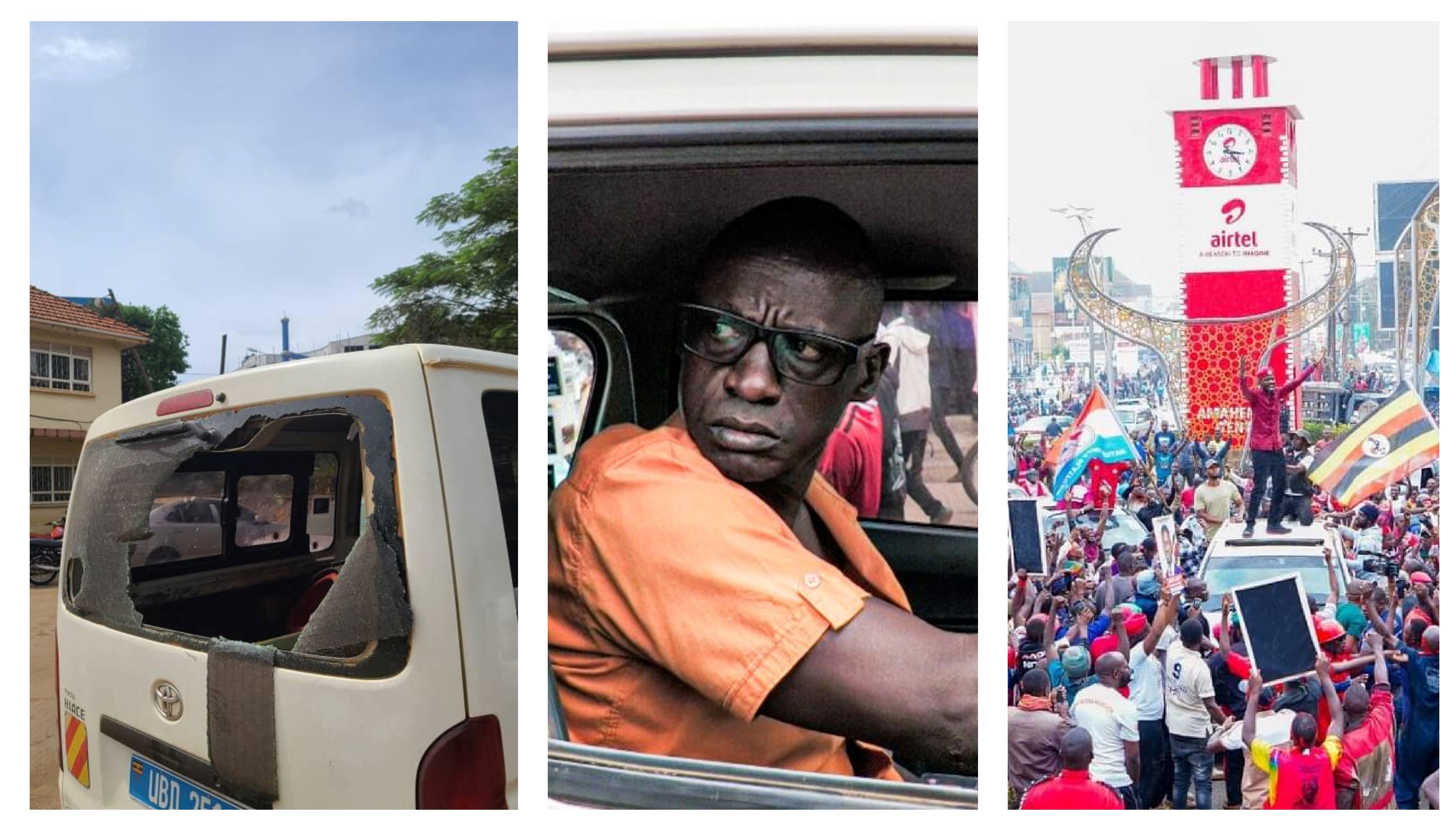 Bobi Wine's team accused of damaging UNRA van | Pulse Uganda