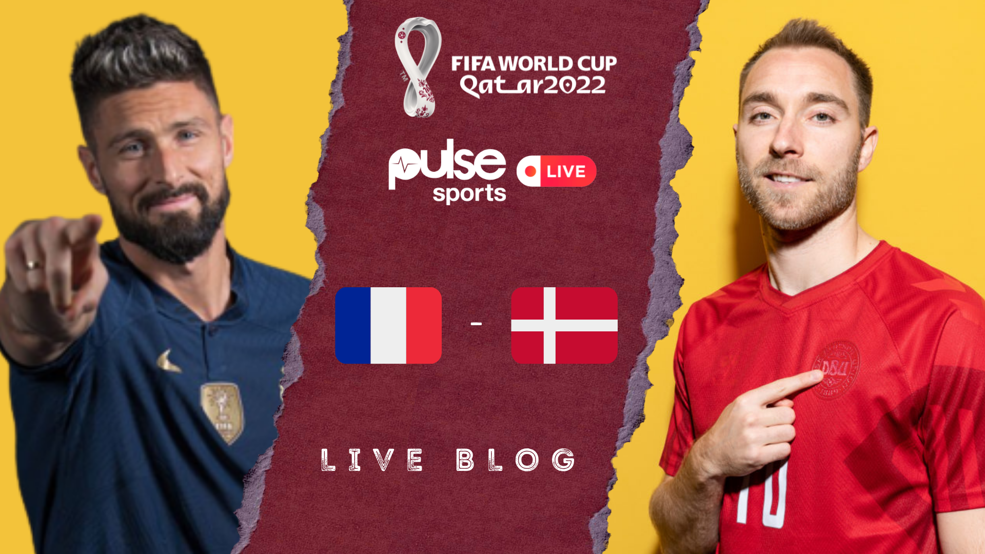 Qatar 2022: France vs Denmark Live