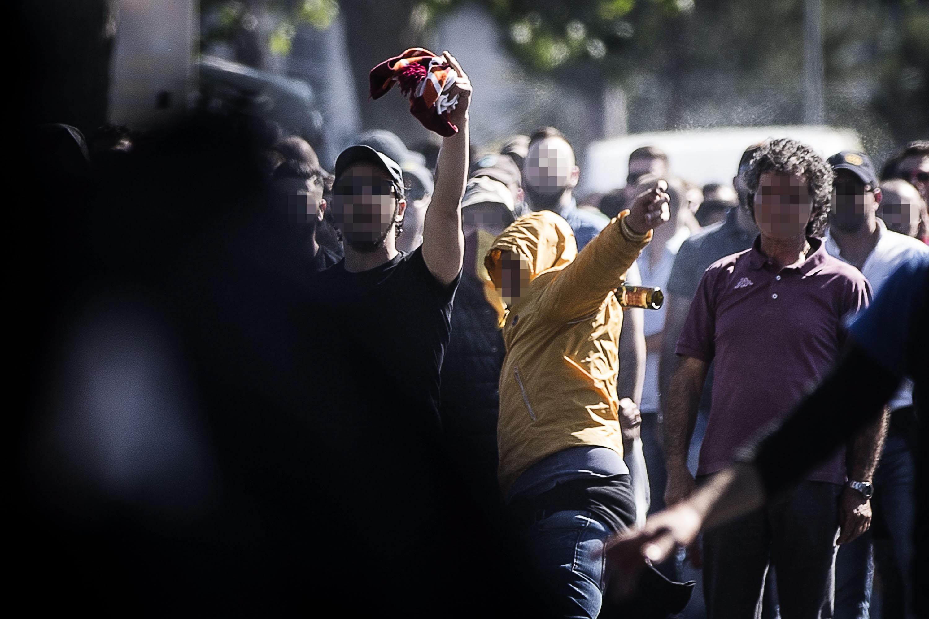 Bitwa kibiców przed mecze Lazio - Roma