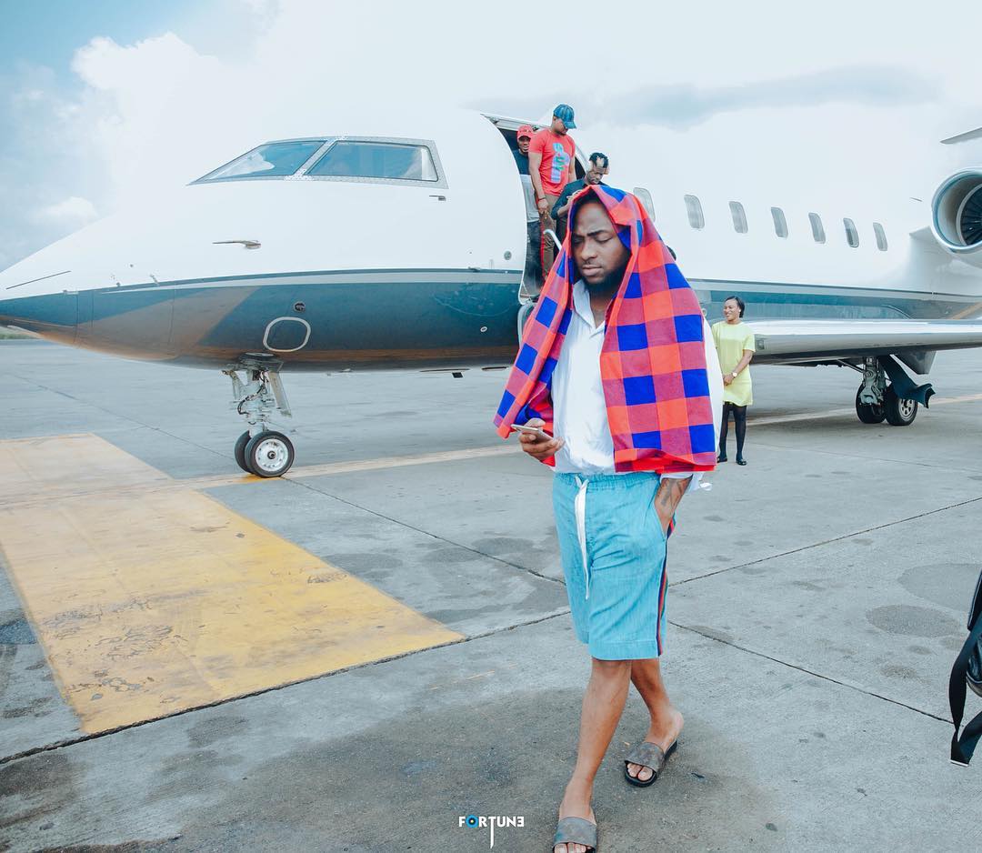 Davido feels thankful about his well-being after boarding aircraft that  shook for 14 hours | Pulse Nigeria