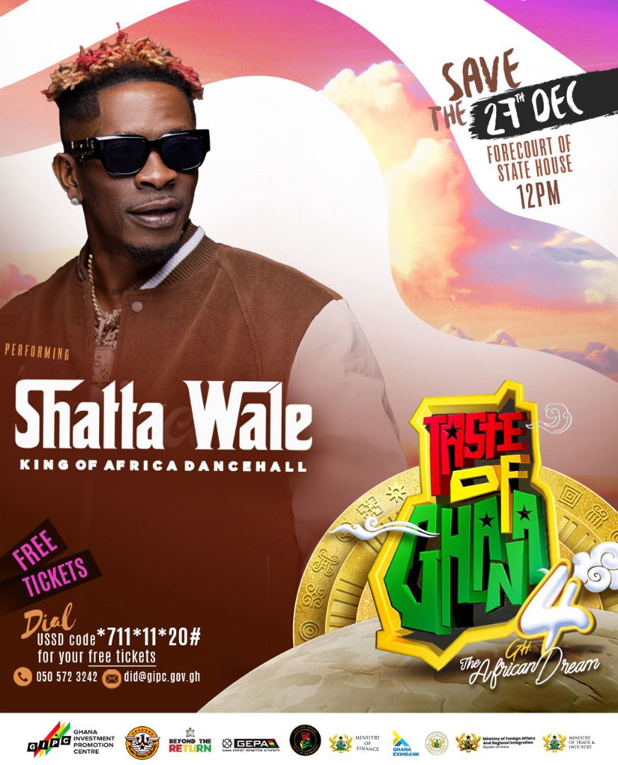 Shatta Wale, R2Bees, EL and Adina to headline Taste of Ghana 4.0 festival