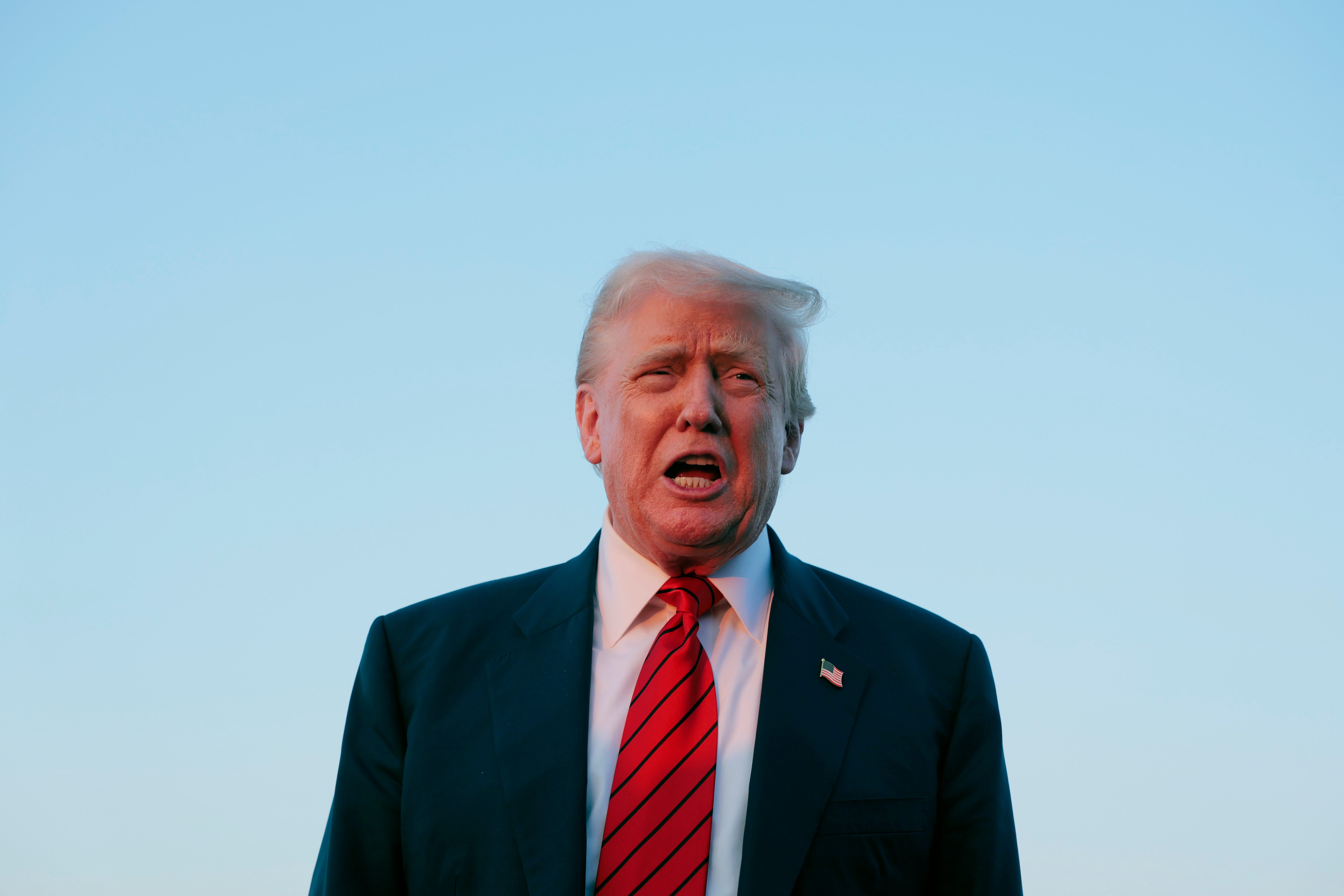 President Trump declared that America will no longer act as the “policeman” of foreign countries adding it was time to redirect the military inward