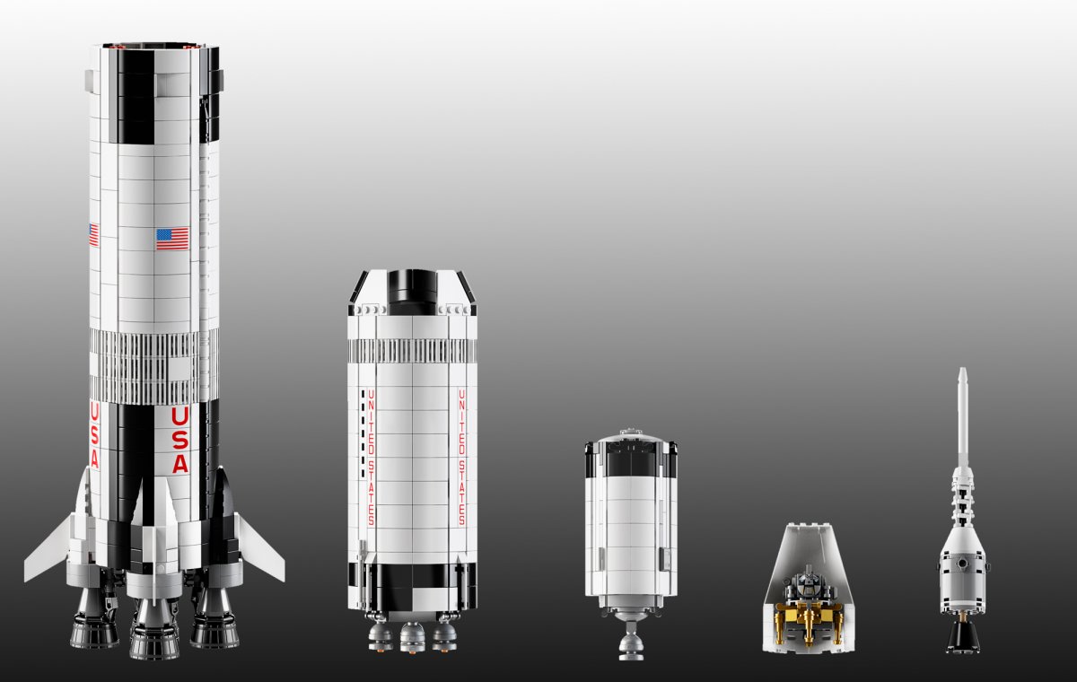 Lego Saturn V - model rakiety z klocków