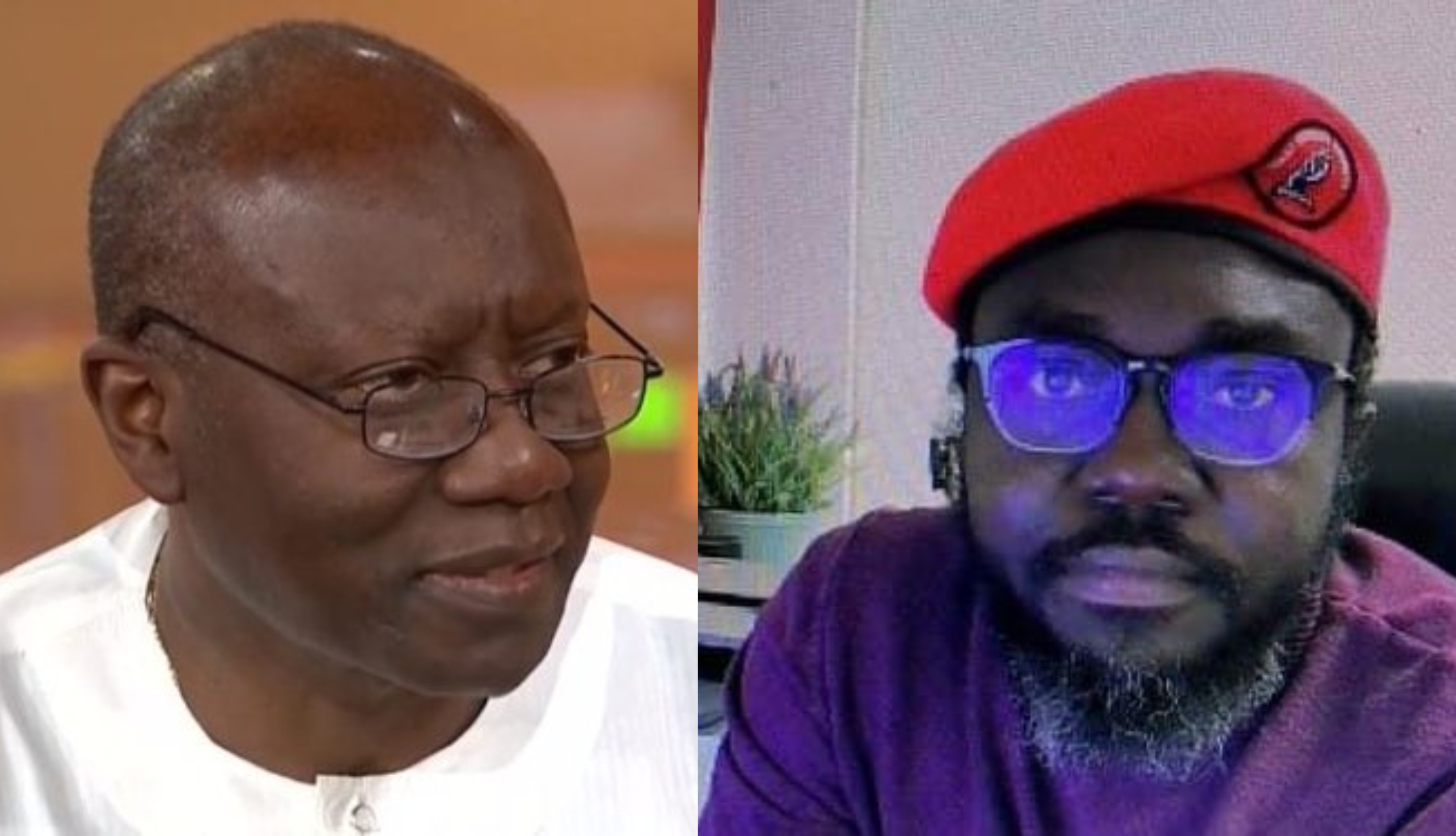 Security guards whisk away Ofori-Atta during confrontation with Barker-Vormawor