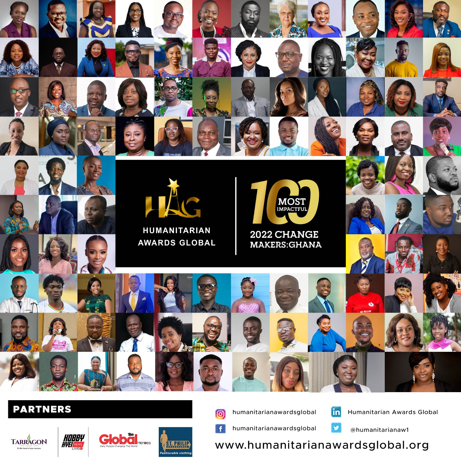 Humanitarian Awards Ghana announces 100 Most Impactful 2022 Change Makers