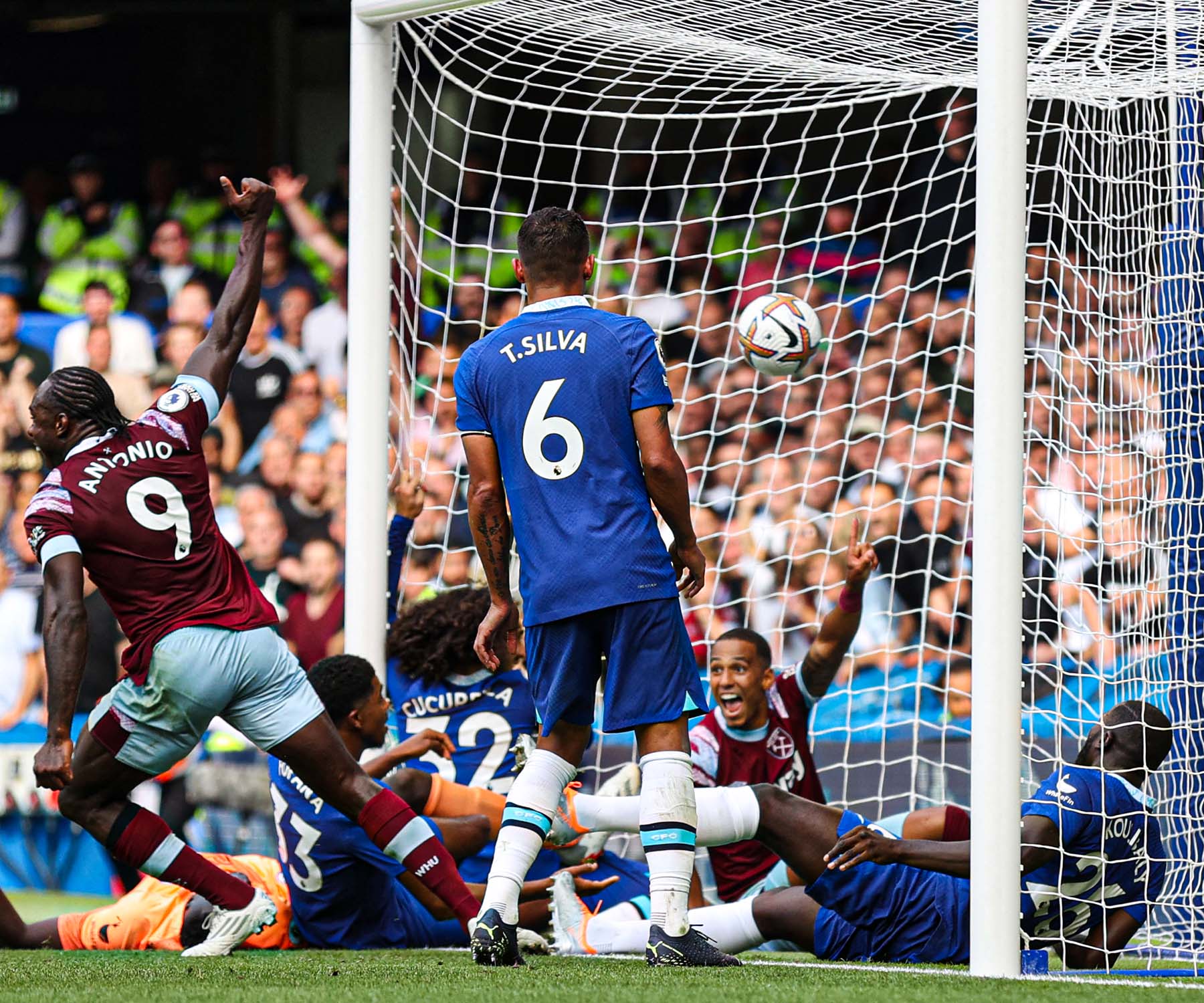 Michael Antonio scored West Ham's goal in their 1-1 draw against Chelsea