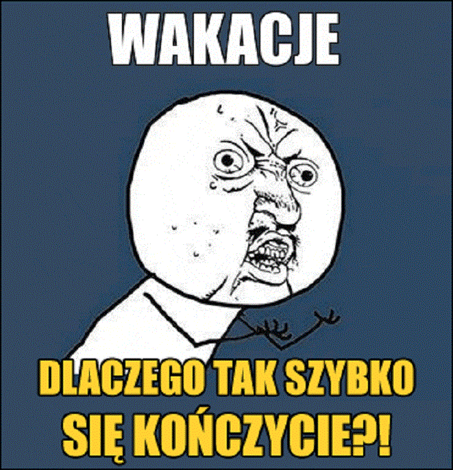 Internauci zapowiadają koniec wakacji