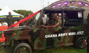 Ghana Armed Forces unveils locally made jeep