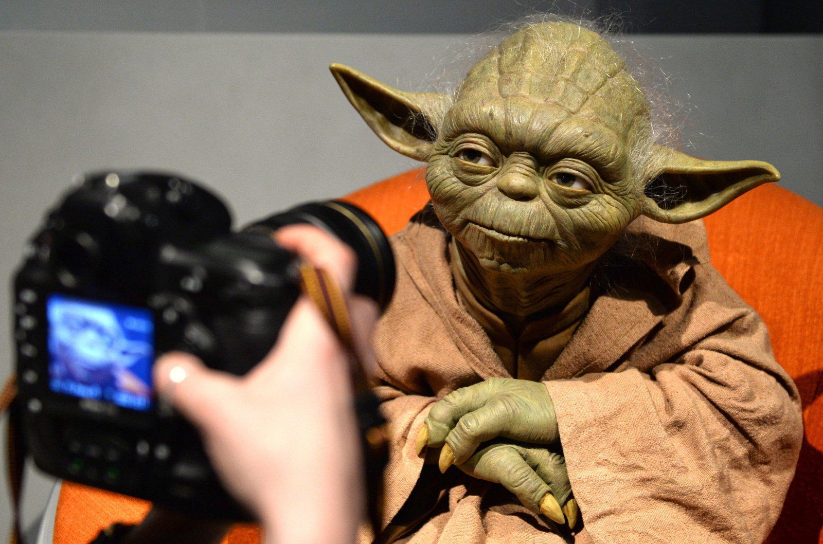 Yoda w muzeum Madame Tussauds w Berlinie