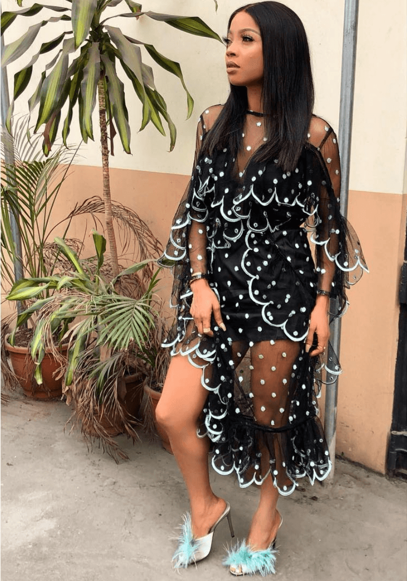 Image result for toke makinwa in polka dots