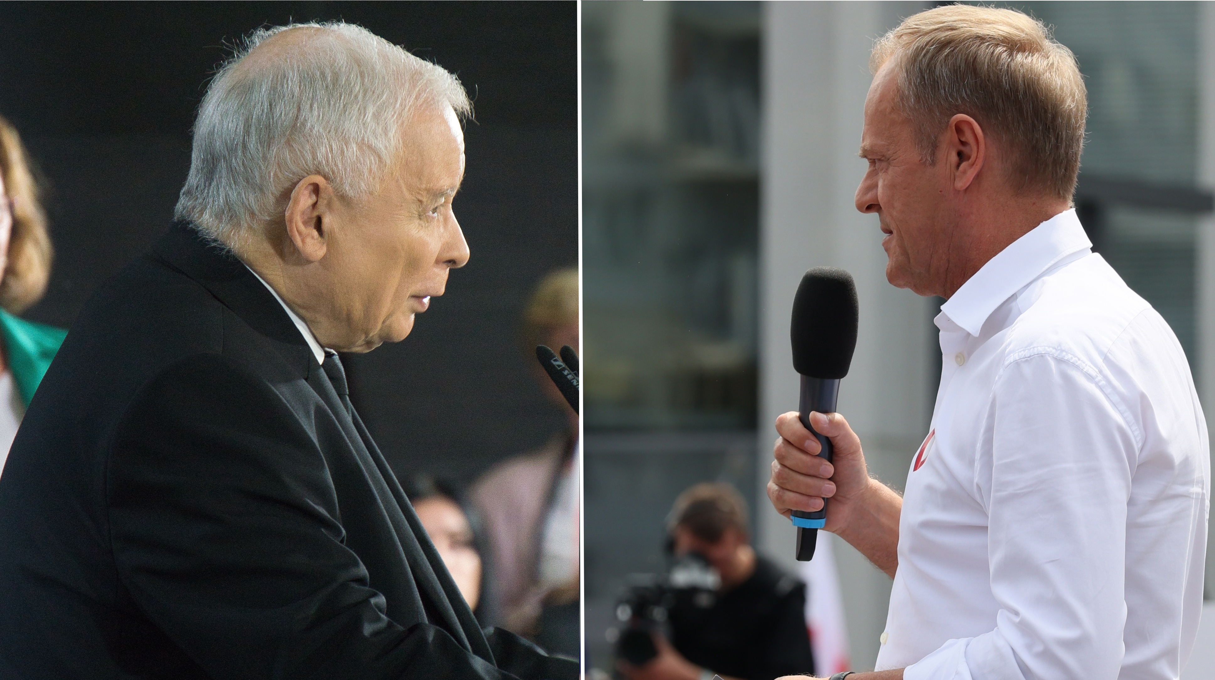 Zaciekły 20-letni spór w centrum wyborów. Historia wojny Kaczyński-Tusk