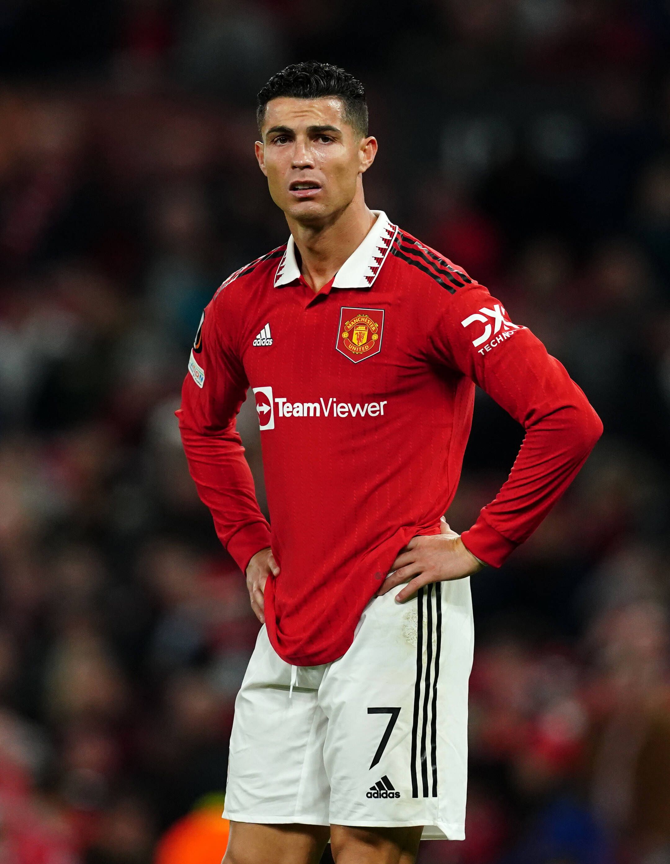 Cristiano Ronaldo during the UEFA Europa League group E match at Old Trafford, Manchester on October 13, 2022.