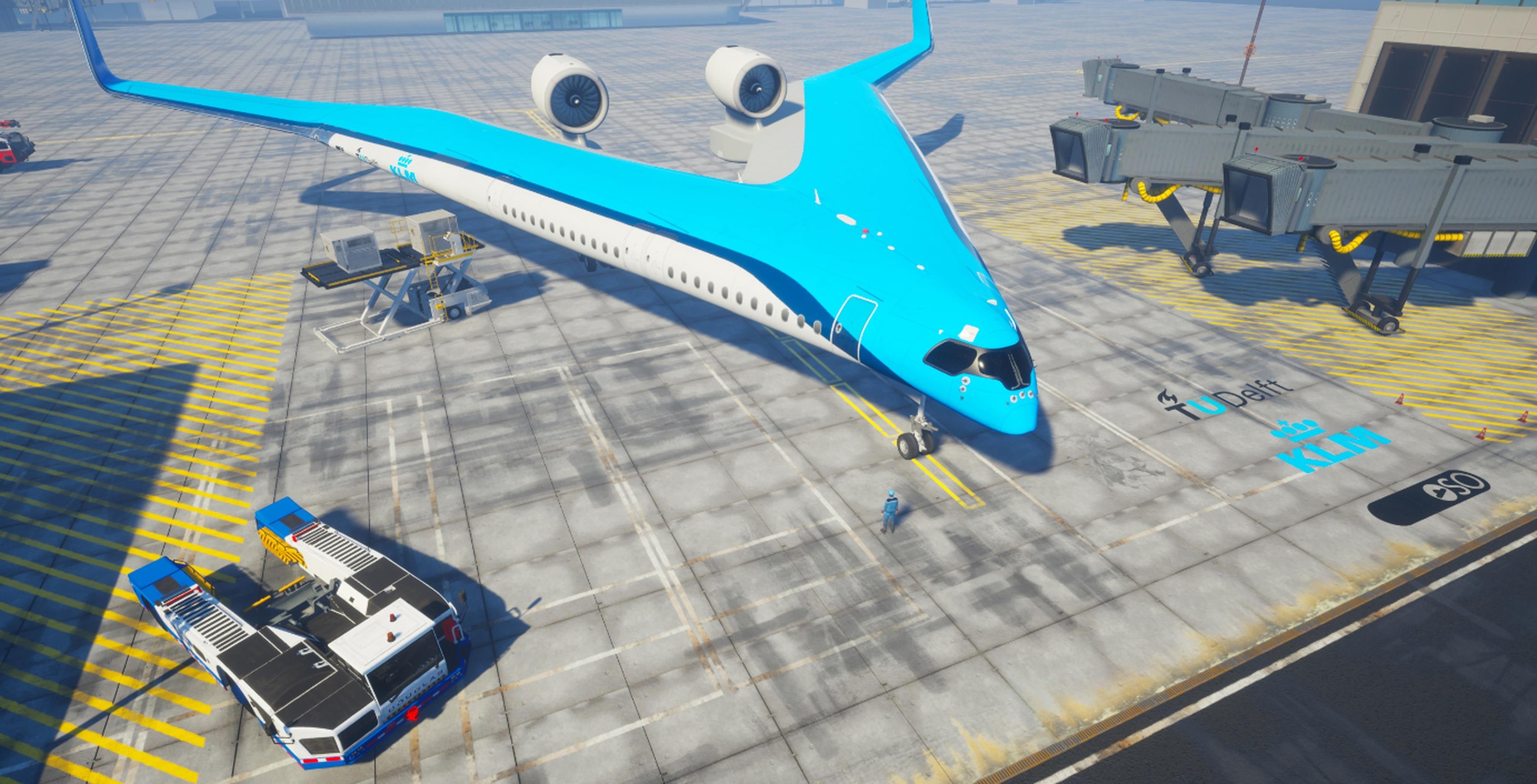 KLM sfinansuje powstanie oszczędnego samolotu Flying-V