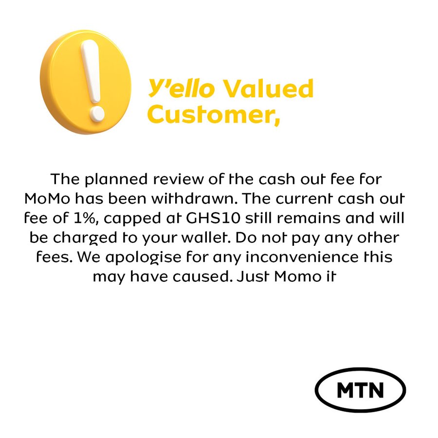 MTN suspends new MoMo charges scheduled for July 1