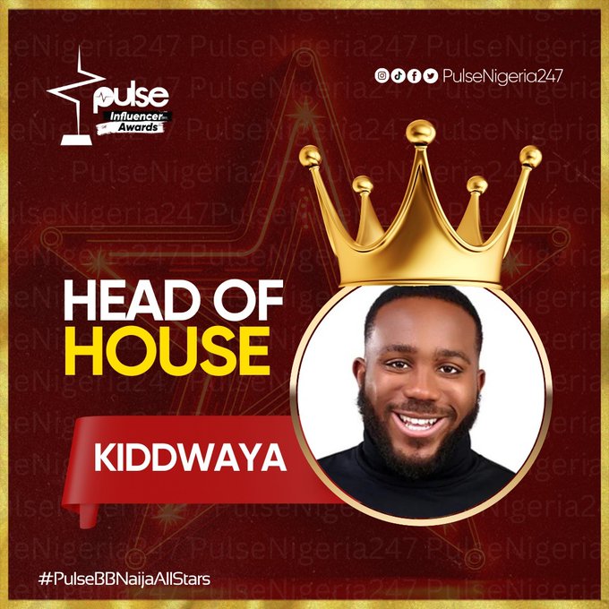 Kiddwaya emerges Head of House of 'BBNaija All Star'